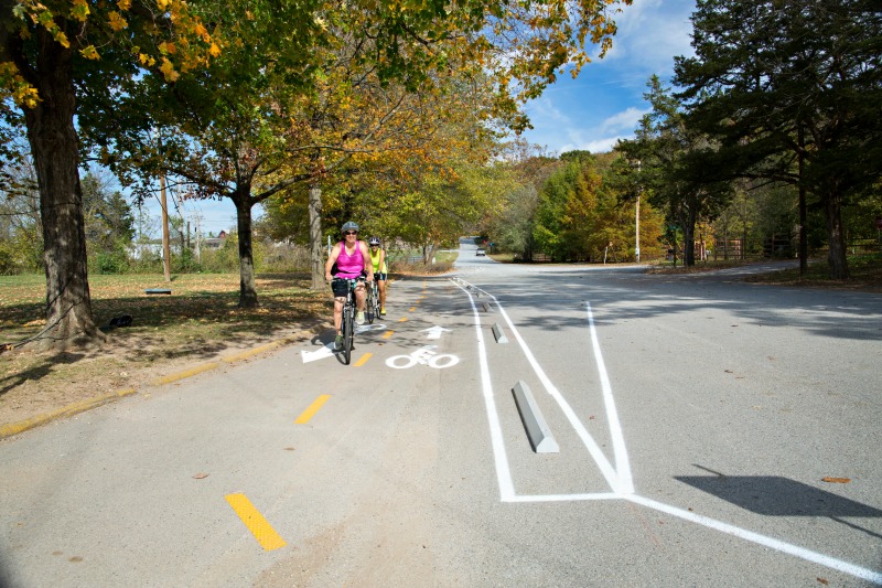 Protected Bike Lanes Are Sprouting Up in Walmart Country