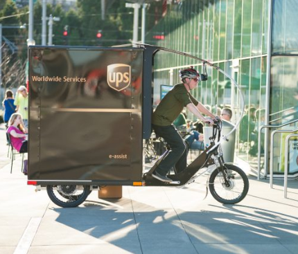 UPS Begins Delivering Packages via E-Trike in Portland