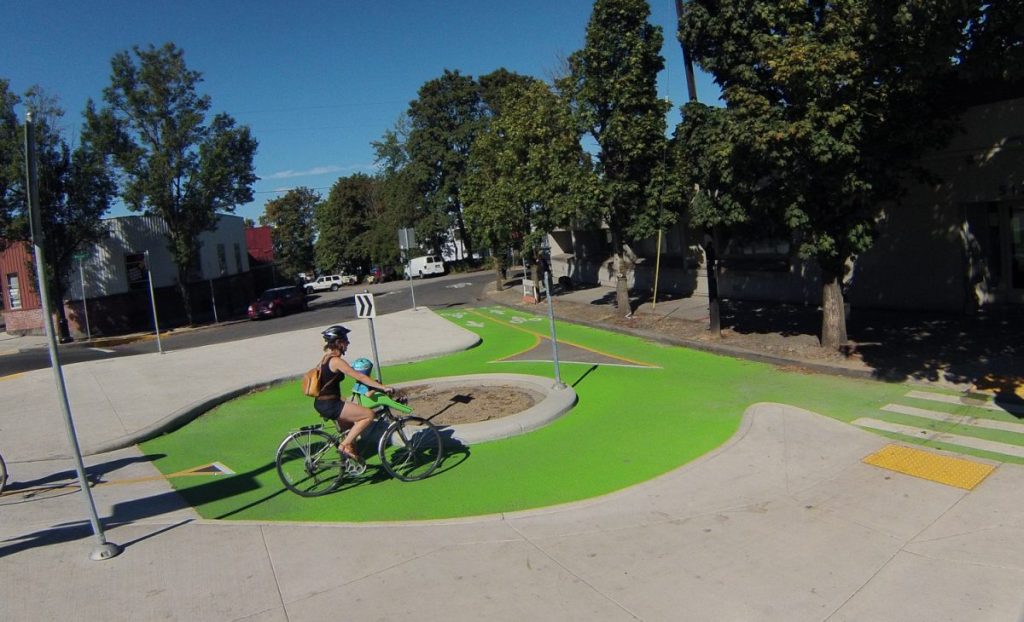 Check Out Portland’s New Bike Traffic Circle