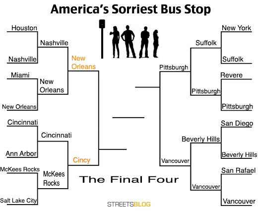 “Sorry Bus Stops” Contest Enters the Final Four: New Orleans vs. Cincinnati