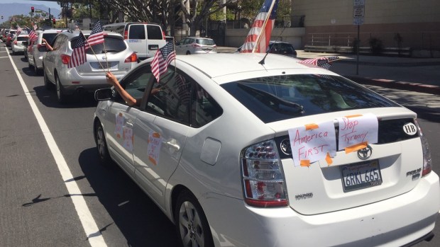 Operation Gridlock Protest Brings Around 60 Drivers to Downtown L.A.