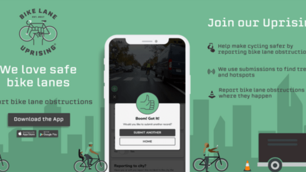 The new Bike Lane Uprising app makes it easier than ever to report bikeway obstructions