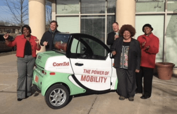 Bronzeville Mobility Pilot offered seniors $3 local rides in small, low-speed electric cars