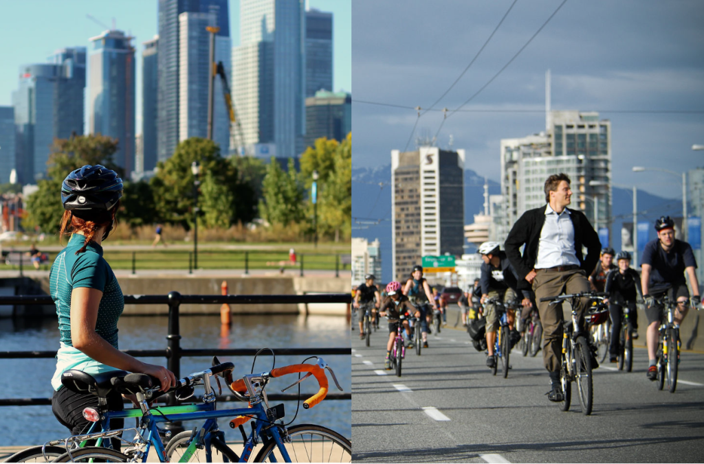 Cycling Through COVID-19: Montreal and Vancouver