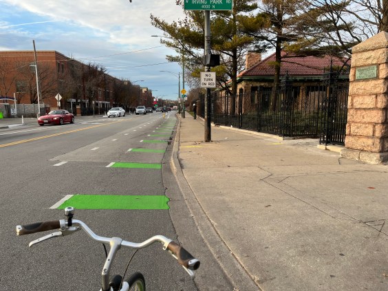 Take A Virtual Ride On Chicago’s Newest Protected Bike Lane