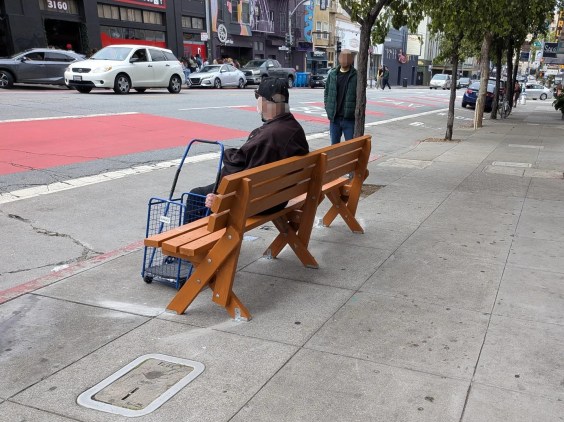 Advocates Install Bus Benches in San Francisco